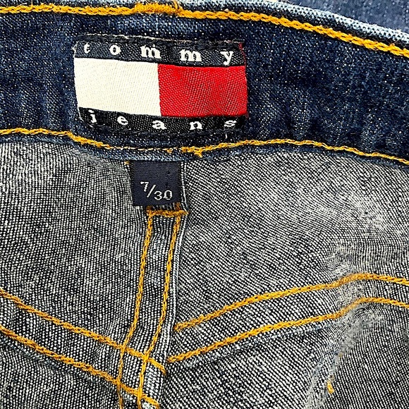 Vintage Y2K Tommy Jeans, Size 7, Hipster Flare Jeans - Picture 3 of 10